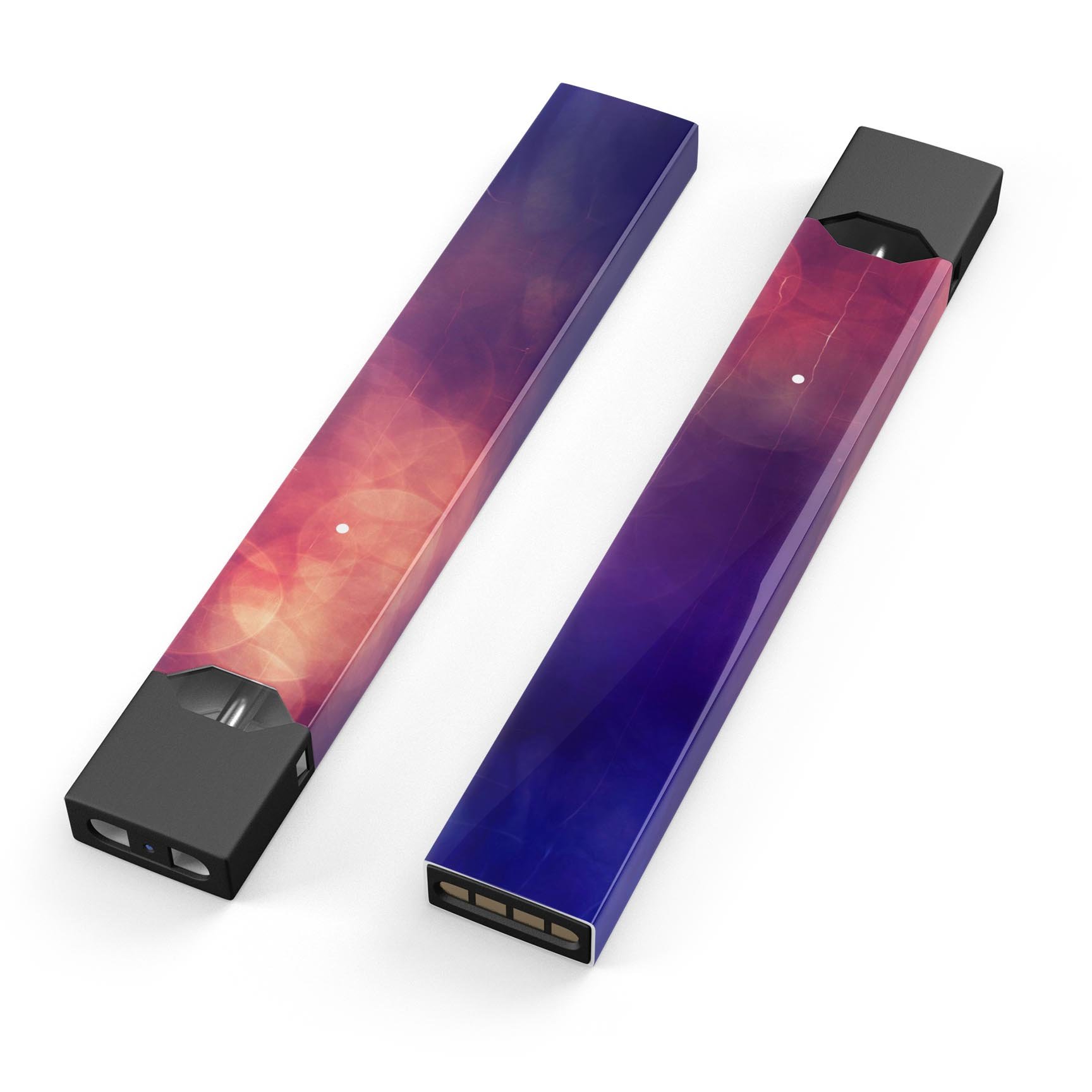 Abstract Fire & Ice V17 premium skin-wrap sticker for JUUL device, showcasing vibrant colors and sleek design.